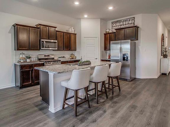 kitchen area and entry foyer