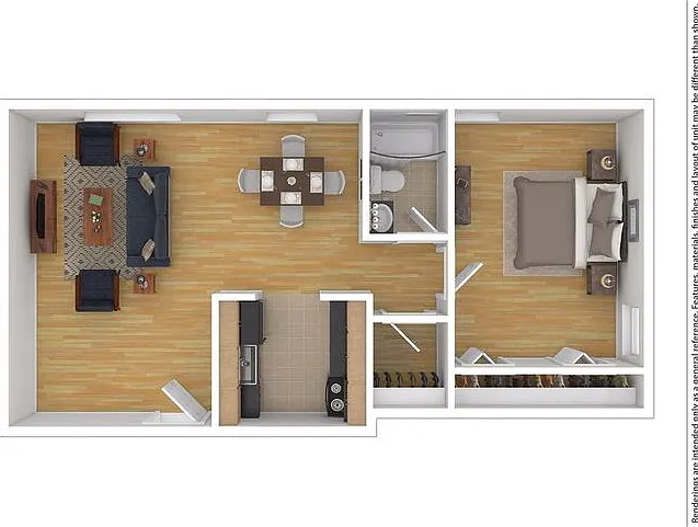 RollingHill B 1BD 1Bath 760sqft RollingHill B 1BD 1Bath 760sqft