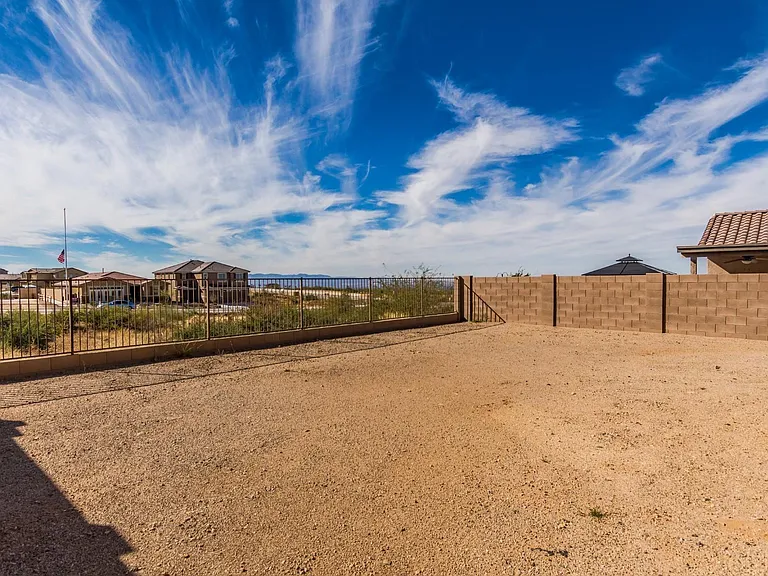 Large backyard with Mountain and sunset views