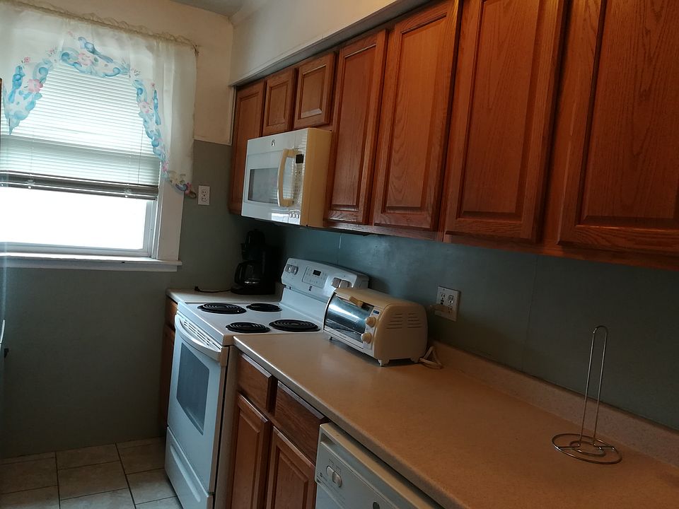 Kitchen with electric stove