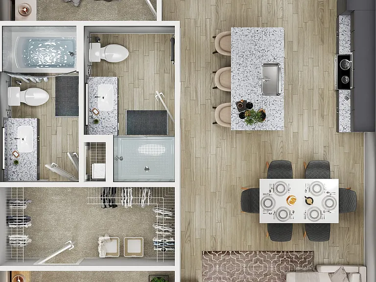 Junction 2x2 Floor Plan