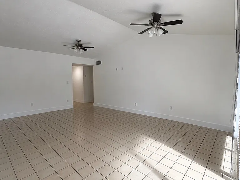 Living room and dining room