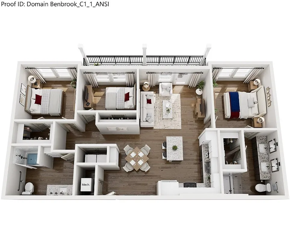 Floor plan C1 ANSI