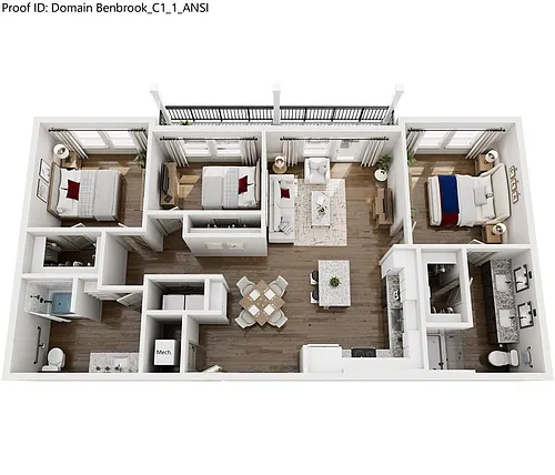 Floor plan C1 ANSI