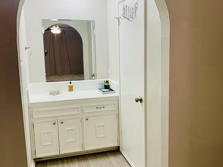 Zen Stone (Blue) Private bath vanity area