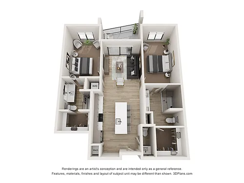 Floor plan 2X2 B1