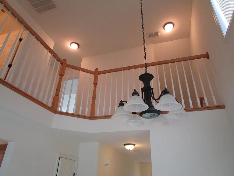 Looking Up From Dining Room