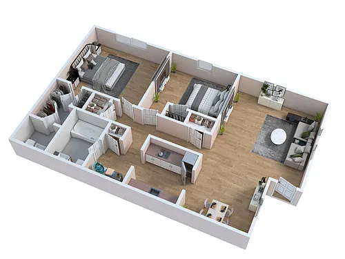 Floor plan Port - Renovated