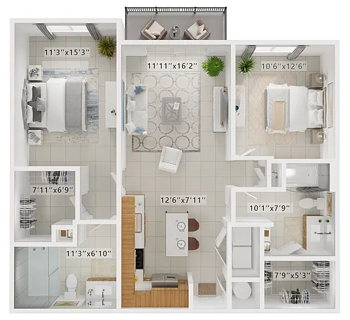 Floor plan Commodore