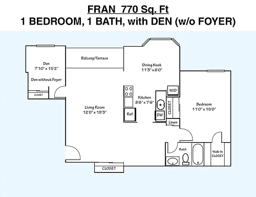 Floor plan Fran