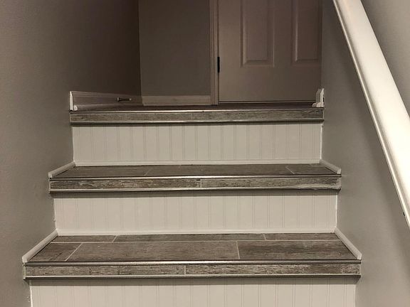 View from basement near door to garage.