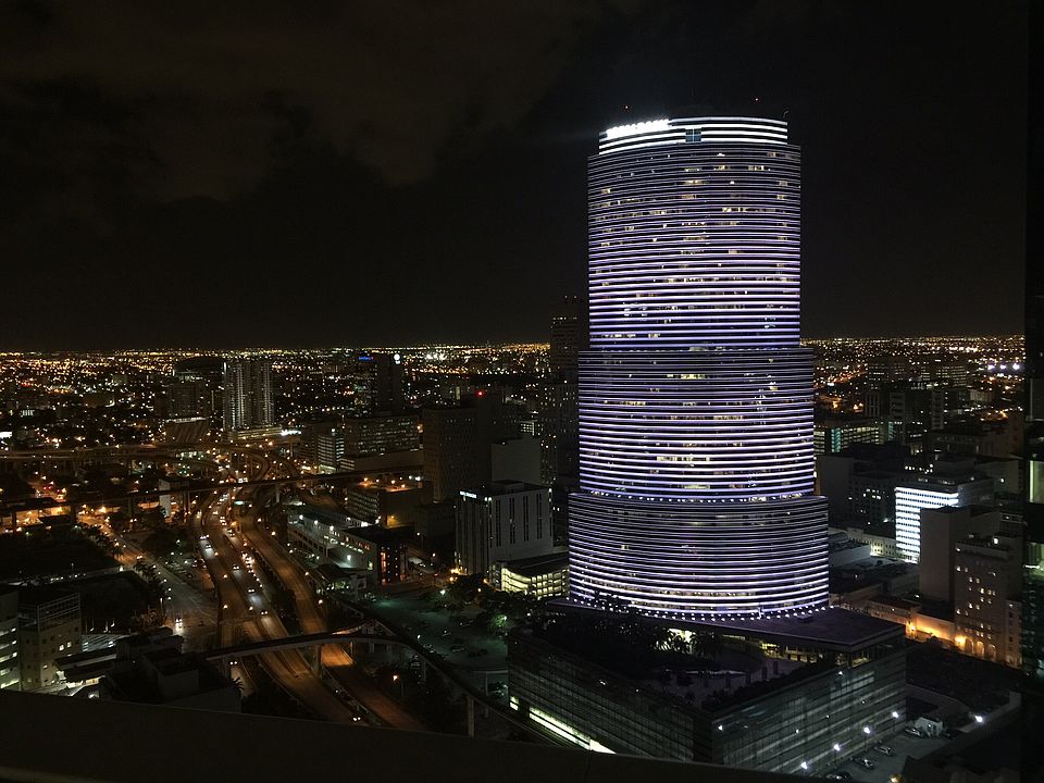 Night view of Miami