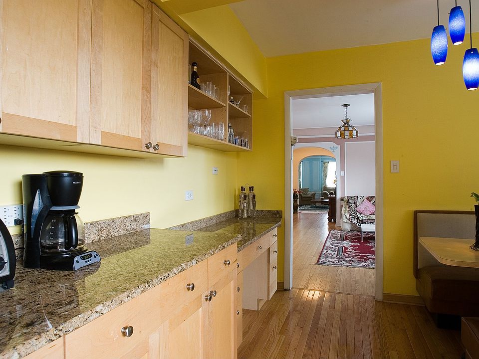 View from Kitchen towards Dining room and Living room