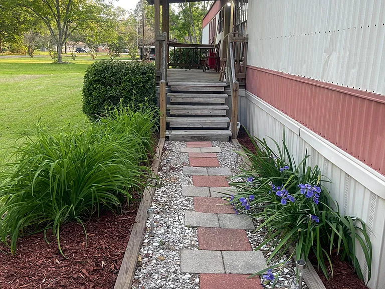 Entrance from driveway