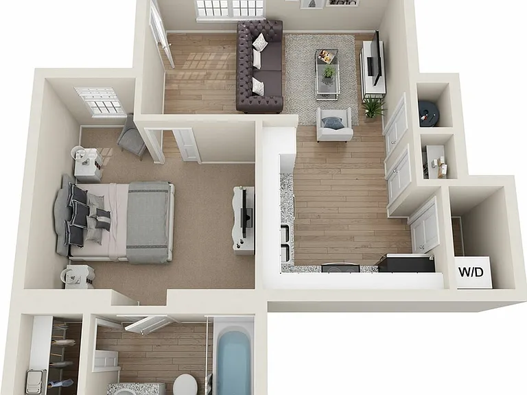 Theater Street | A1 1x1 Floor Plan Theater Street | A1 1x1 Floor Plan