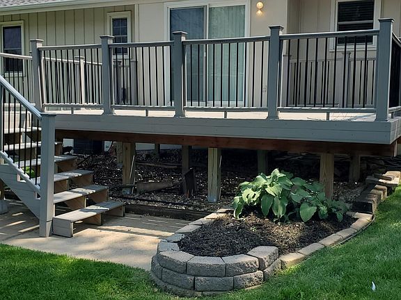 Large deck for entertaining