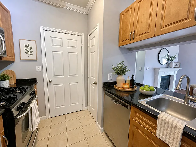 Virtually staged kitchen