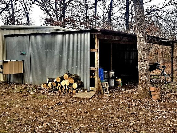 Large lean to on back of shop