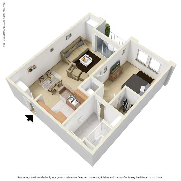 Floor plan The Detroit