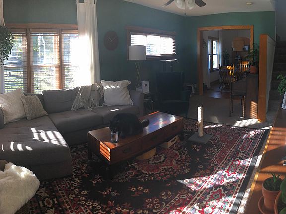 Living room from the front of the house.