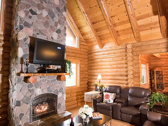 Fieldstone Gas Fireplace