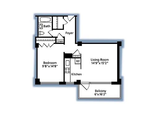 Floor plan The Hancock