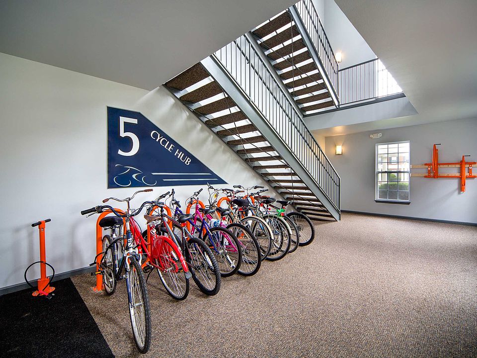 Bicycle racks and repair center