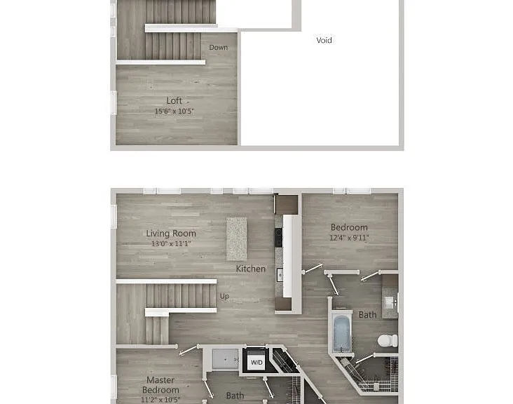 T3 floor plan 30Six NoDa