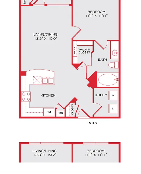 1bed 1bath 1bed 1bath