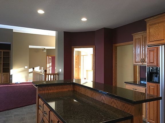 view from kitchen - great rm