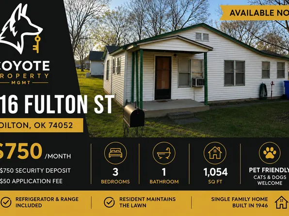 116 W Fulton St, Drumright, OK 74030