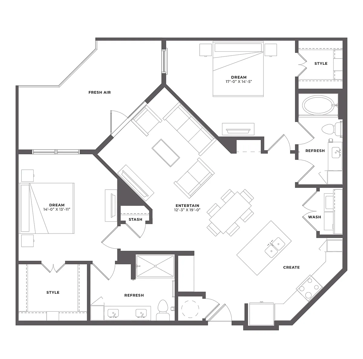 Floor plan B3