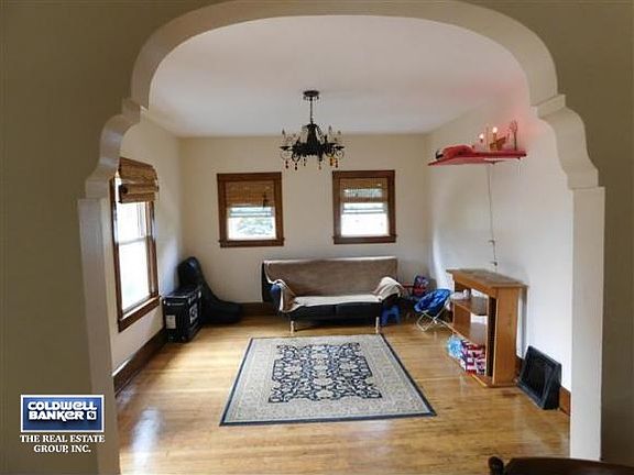 living room from entry hall