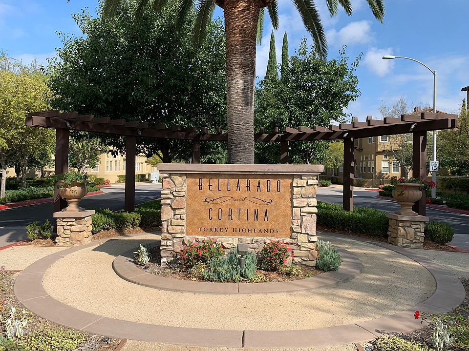 main entrance to townhome neighborhood