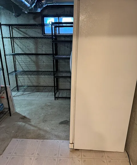 Wire racks for storage and huge freezer