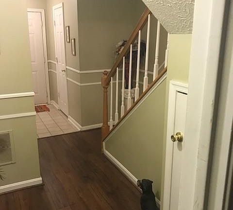 Picture taken from rec room to front door