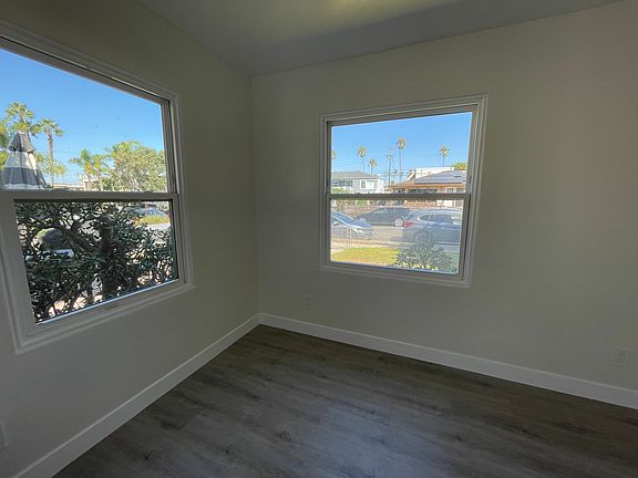 Light and bright family room with views of front yard