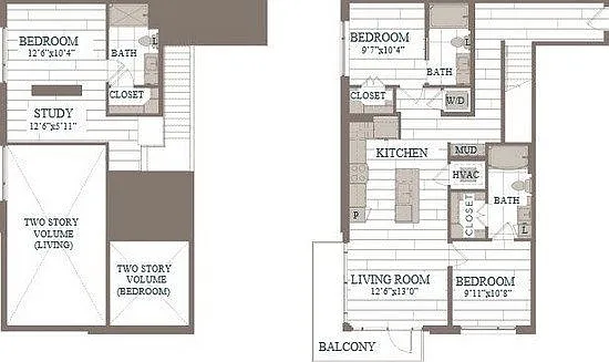 Floor plan Queens - C60b