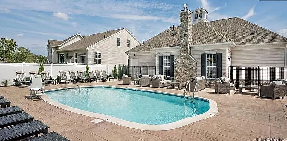 Community pool with showers 