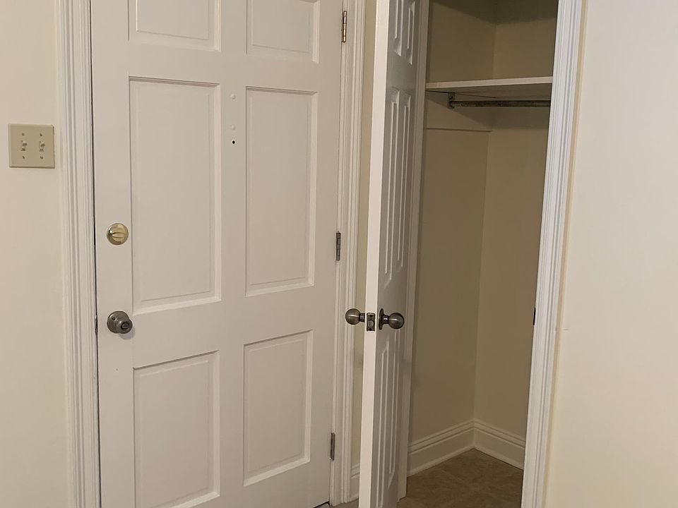 Front door and entry closet.