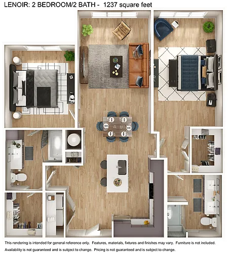 Floor plan B1.3S - Lenoir