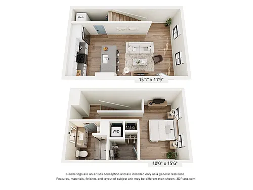 Floor plan Trevor Townhome B