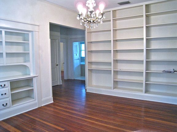 Built in book shelves