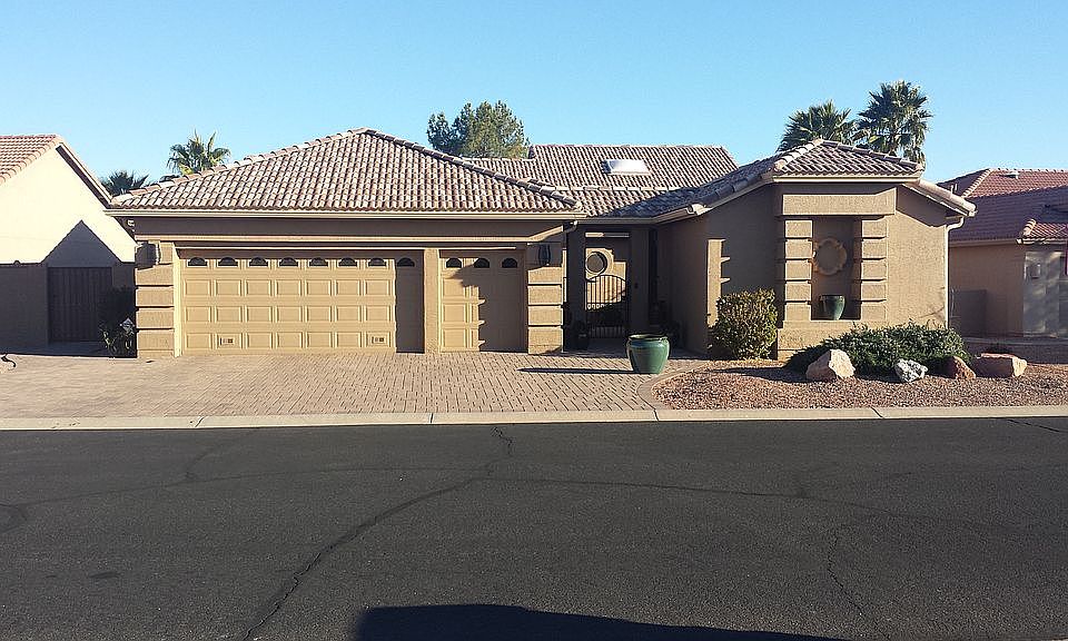 Front view with pavers