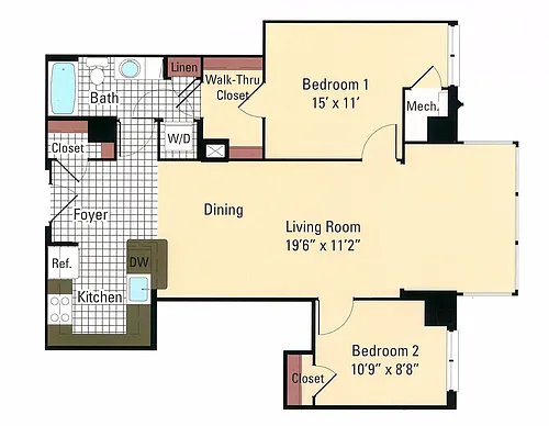 Floor plan Tennyson