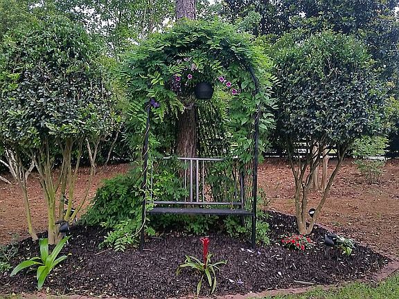 front yard and still private