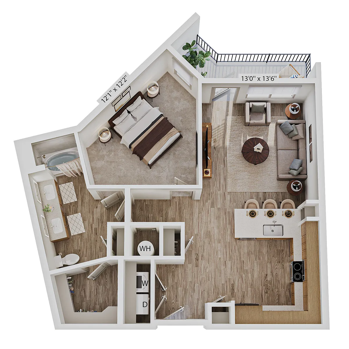 Floor plan A13