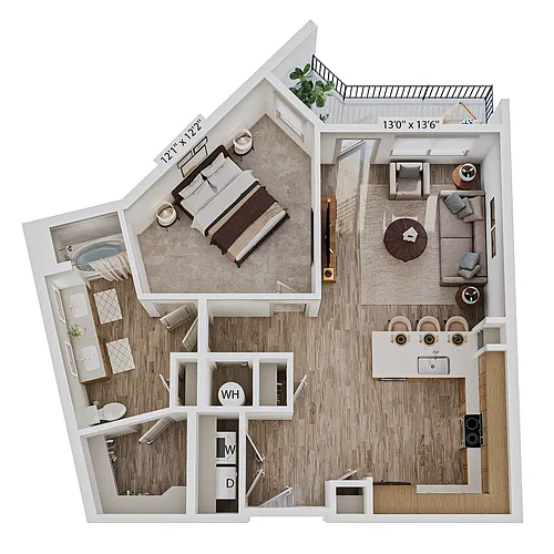 Floor plan A13