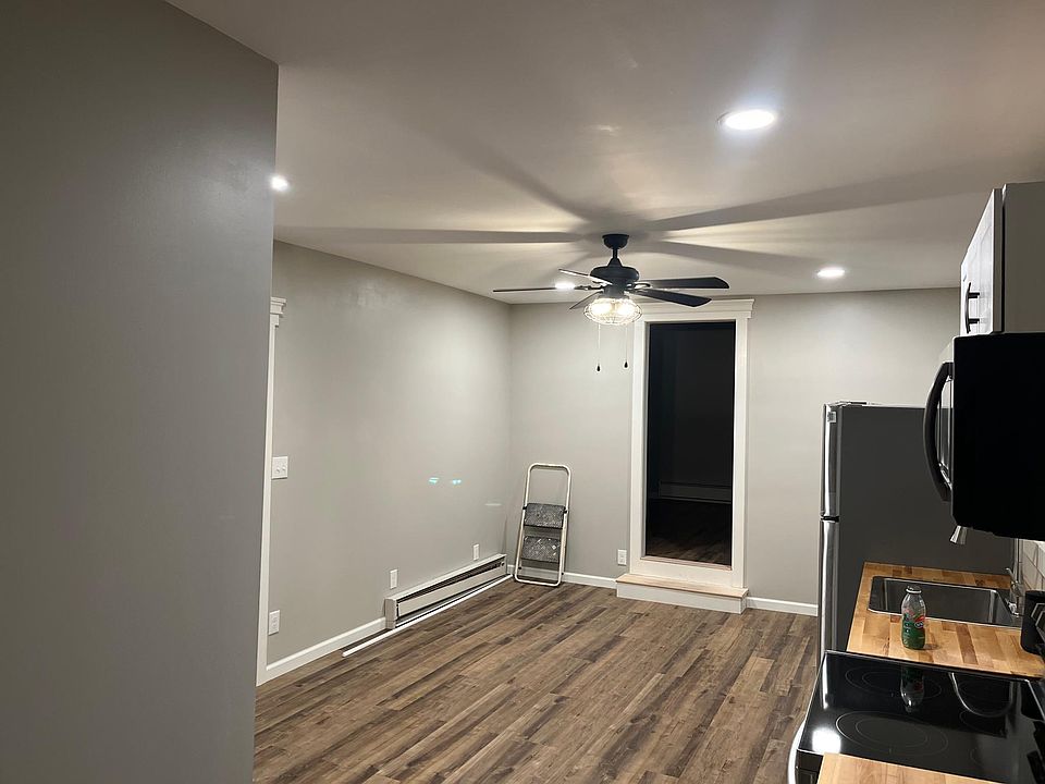 kitchen and living area