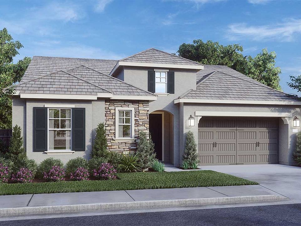 European Cottage w Stone Veneer
